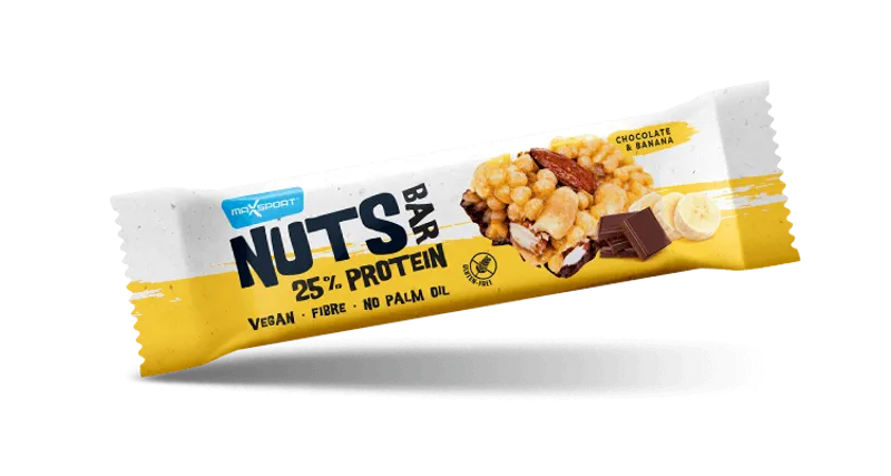 MaxLife Tyčinka Nuts Bar 25% protein čokoláda banán 40 g